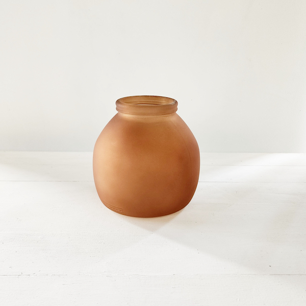Pumpkin Vase - Frosted Bronze